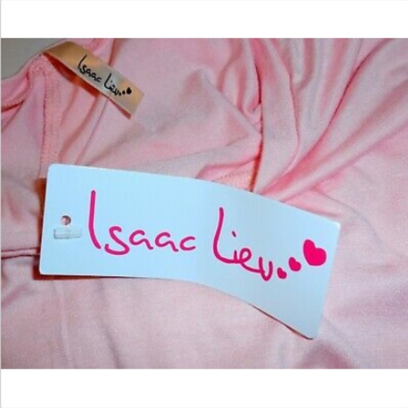 Isaac Liev Women's 2X SS Maxi Dress Pink-NWT - Picture 4 of 4